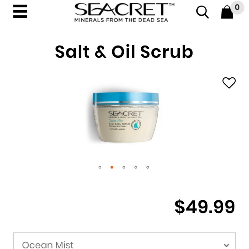 Seacret salt & oil scrub